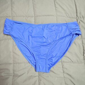 Becca Etc Plus Size Ruched Hipster Bikini Bottoms - 3X (22-24) - NWT